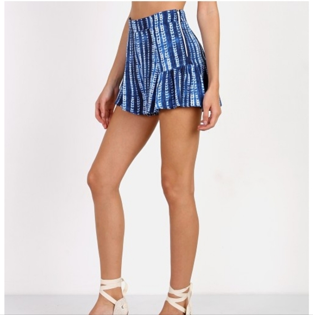 SHOW ME YOUR MUMU Skippy Shorts Indigo Rain. Size Medium